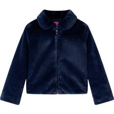 Piel Ropa de niños vidaXL Chaqueta Infantil de Cuero Sintético - Azul