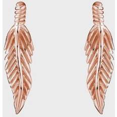 Purple Jewellery Feather Plume Stud Earrings