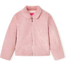 Piel Ropa de niños vidaXL Chaqueta Infantil de Cuero Sintético - Rosa