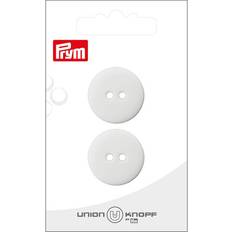 Prym Knapper Prym Flad Plastikknap Hvid 23mm 2 stk