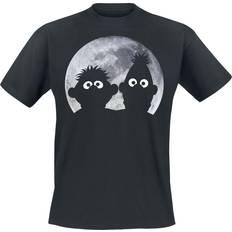 Sesame Street Sesam T-shirt Ernie und Bert Moonnight för Herr svart