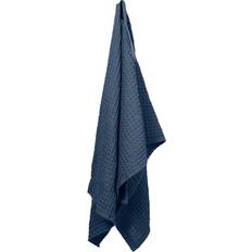 The Organic Company Big Waffle Large Hand Towel 130 x 50 cm Badlakan Blå