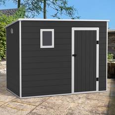 Outbuildings Lotus Oxonia Pent Plastic Shed with Floor 2.36m 1.3m (Building Area )