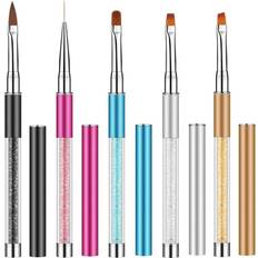 EBANKU 5 PCS Nail Art Brush Pen Set UV Gel