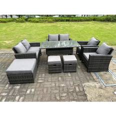 Garden & Outdoor Furniture Fimous 9 Seater Dark