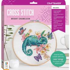 Yarn & Needlework Supplies Craftmaker Cross Stitch Kit Bright Chameleon