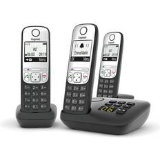 Gigaset Landline Phones Gigaset A690A Home Office Cordless Telephone Trio Handset Pack