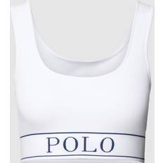 Polo Ralph Lauren Damen BHs Polo Ralph Lauren Sport-BH mit elastischem Logo-Bund in Weiß Größe