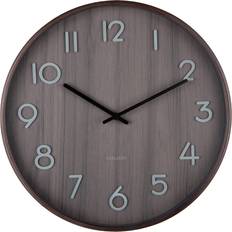 Karlsson Clocks Karlsson Pure Medium Brown Wall Clock 40cm