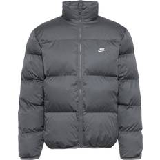 NIKE Men Jackets NIKE Men's Sportswear Club Puffer Jacket - Iron Grey/White