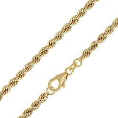 Trendor 51878 Damen-Kette 333 Gold Karat Kordelkette lang