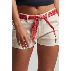 Beige - Femme Shorts Superdry Women's Chino Hot Shorts Creme