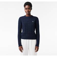 Lacoste Striktrøjer Sweatere Lacoste Cable Knit Jumper - Blå/Methylen