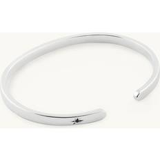 Emma Israelsson Bangle BLK Diamond Silver