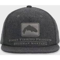 Simms Kläder Simms Wool Trout Icon Cap Graphite Ikonisk ullcaps med lærdetalj Caps