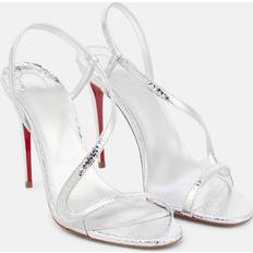 Christian Louboutin Slippers & Sandals Christian Louboutin Rosalie metallic leather sandals silver