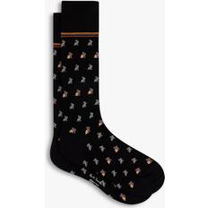 Paul Smith Men Socks Paul Smith Cole Rabbit Print Socks, One Size, Rabbit Black