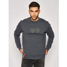 Alpha Industries Tröjor Alpha Industries Basic Sweatshirt för män Greyblack/Black