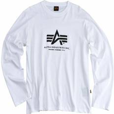 Alpha Industries Unisex Clothing Alpha Industries Herren Basic T-LS Longsleeve T-Shirt, White