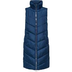 Only Homme Gilets Only Long Vest With High Neck