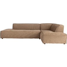 Beige - Hjørnesofaer Zuiver Hjørnesofa Højrevendt Brungrå 188 x 72 x 308 cm Sofa
