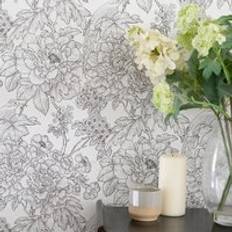 Nu Sudbury Self Adhesive Wallpaper Black