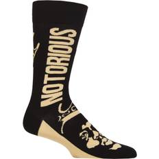 Donna - Oro Calzini SockShop Music Collection Pair Biggie Smalls Cotton Gold Crown One Multi Coloured