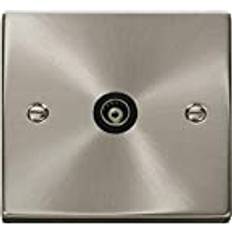 Click Scolmore Deco 1 Gang Isolated Co-Axial Socket VPSC158BK