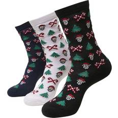 Ropa Urban Classics Grumpy Santa Christmas Socks 3-Pack Socks black white blue