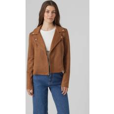 Bruna - Dam - Mockajackor Vero Moda Jacka Cognac