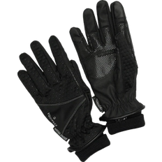 Gråa - Ridsport Handskar Equipage Genta Winter Gloves Ridkläder Black