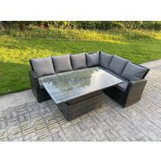 Garden & Outdoor Furniture Fimous Pe Corner Garden High Back