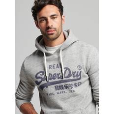 Superdry Herr Tröjor Superdry Luvtröja Vintage Vl Grå Man