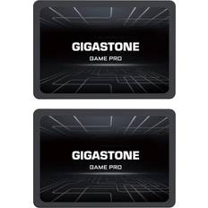 Hard Drives Gigastone Game Pro 2-Pack 256GB SSD SATA III 6Gb/s. 3D NAND 2.5" Internal Solid State Drive, Read up to 510MB/s. Compatible with PS4, PC, Desktop and Laptop, 2.5 inch 7mm 0.28”