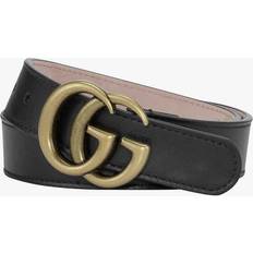 Gucci Kids GG Leather Belt - Black