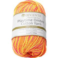 Yarn & Needlework Supplies Divante Cotton Yarn Playtime Ombre