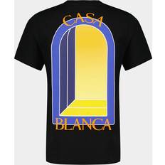 Casablanca T-shirts Casablanca Black 'L'Arche De Nuit' T-Shirt L'ARCHE DE NUIT