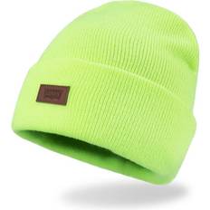 Levi's Mössor Levi's Unisex Klassisk Varm Vinterstickad Beanie Mössa - Neongul