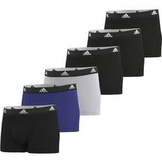 Adidas Underbukser adidas 6-pak Active Flex Cotton Trunks Black/Blue