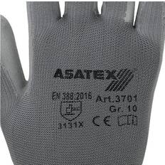 Guanti Monouso Asatex Handschuhe Gr.10 grau EN PA, 388 PSA II Nyl.m.PU