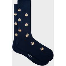 Organic Socks Paul Smith Navy 'Signature Stripe Polka Dot' Socks Navy