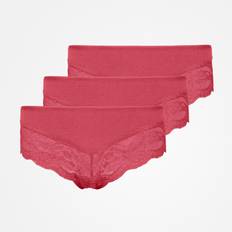 Hipsters - Rosa Slips Snocks Hipster Panties mit Spitze Mauve