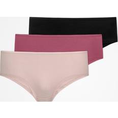 Hipster - Schwarz Slips Snocks Hipster Panties Mix Apricot/Mauve/Schwarz