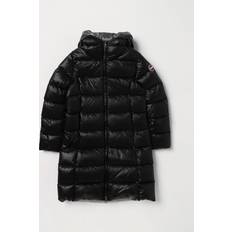 Colmar Jackor Barnkläder Colmar Shiny Down Jacket With Fixed Hood - Black/Dark Steel