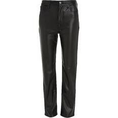 Pelle Pantaloni Tommy Jeans Pantaloni in Similpelle - Nero