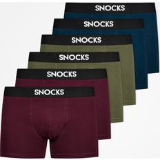 3XL Unterhosen Snocks Boxershorts Mix Rot/Olive/Blau