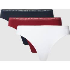 Tommy Hilfiger Dame Underbukser Tommy Hilfiger String TH Logo Cotton X3 - Flerfarvet
