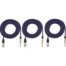 Kablar SubZero XLR F To Jack Cable 3 Pack 3m