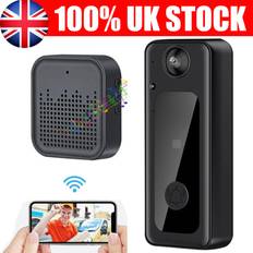 Wireless Video Doorbell Camera WiFi Real-time Intercom Doorbell Ring Black