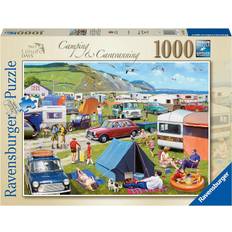 Puslespill Ravensburger Leisure Days No 5 Camping & Caravan 1000 Pieces